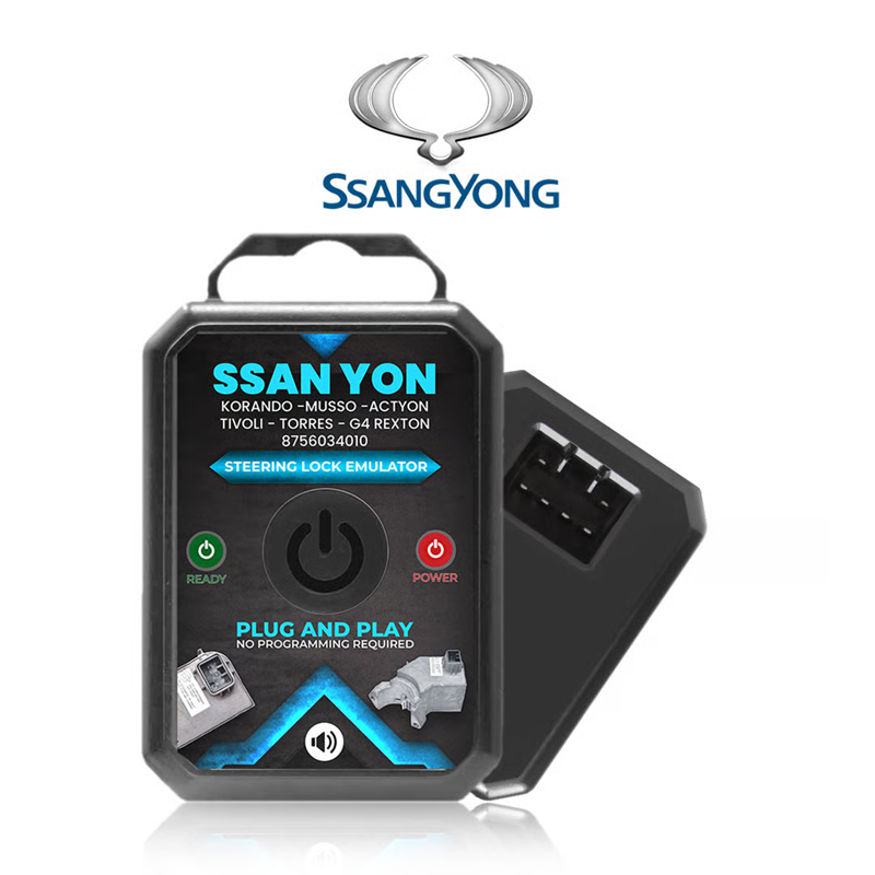 SsangYong Korando - Musso - Actyon - Tivoli - Torres - G4 Rexton Steering Lock Emulator Simulator With Lock Sound