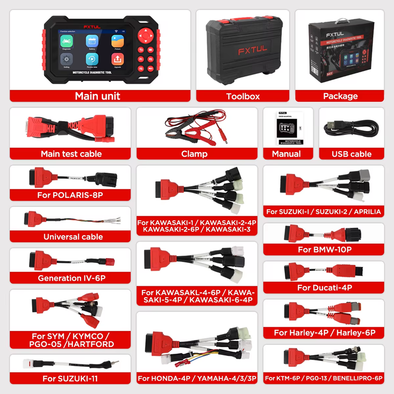 FXTUL M7 Motorcycle Diagnostic Scanner Auto Scan